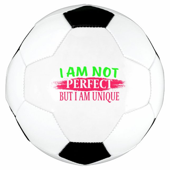 Balón De Fútbol No soy perfecto, pero soy único (Anverso)