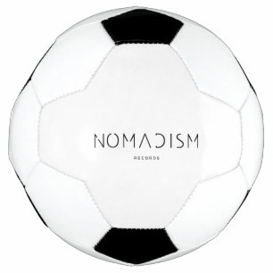 Balón De Fútbol Nomadism Records Logo Negro