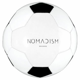 Balón De Fútbol Nomadism Records Logo Negro