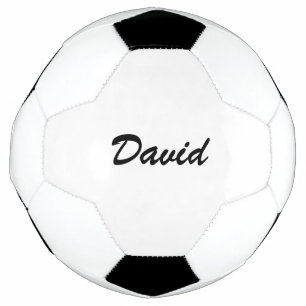 Balón De Fútbol Nombre de guión personalizado minimalista