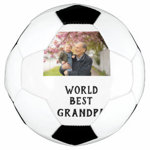 Balón De Fútbol nombre de la foto del mejor abuelo del mundo día d