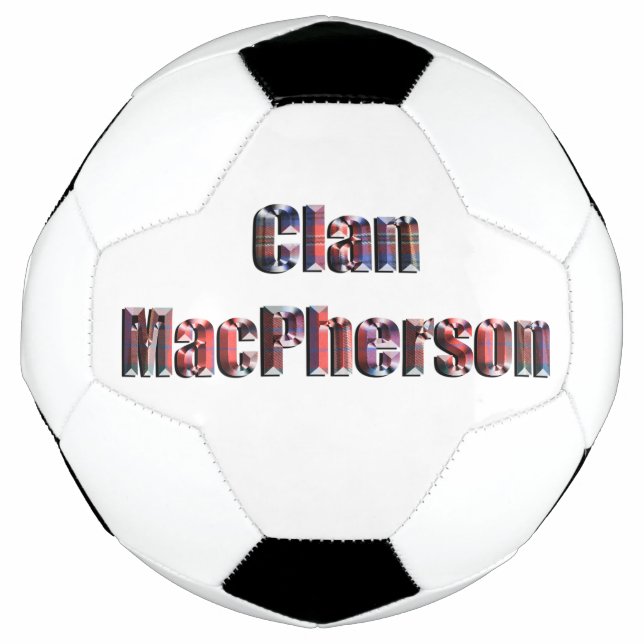 Balón De Fútbol Nombre del Clan Macpherson Tartan, Soccerball (Anverso)