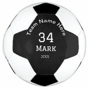 Balón De Fútbol nombre del equipo agregar nombre del jugador fecha