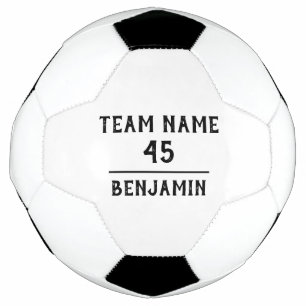 Balón De Fútbol Nombre del equipo de jugador de fútbol simple Núme