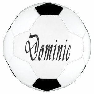 Balón De Fútbol Nombre Dominico de Starry Negro, Soccerball