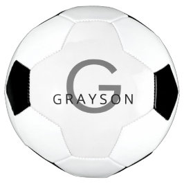 Balón De Fútbol Nombre e impresión inicial en un Personalizado