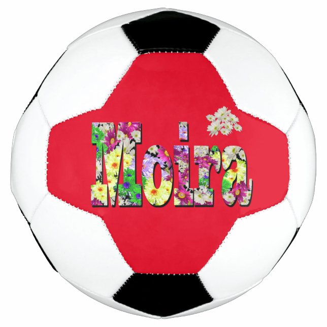 Balón De Fútbol Nombre floral de Moira, Soccerball (Anverso)