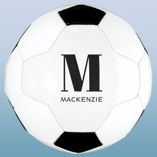 Balón De Fútbol Nombre Inicial Personalizado con Monograma