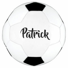 Balón De Fútbol Nombre personalizado blanco plano