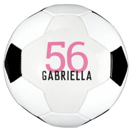 Balón De Fútbol Nombre personalizado Chicas de números personaliza