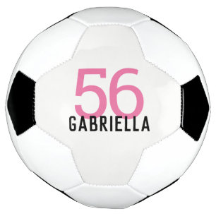 Balón De Fútbol Nombre personalizado Chicas de números personaliza