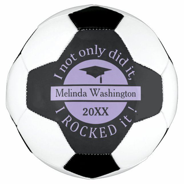 Balón De Fútbol Nombre personalizado de graduación y baloncesto de (Anverso)