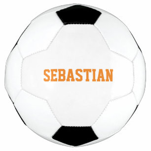 Balón De Fútbol Nombre personalizado naranja número de equipo depo