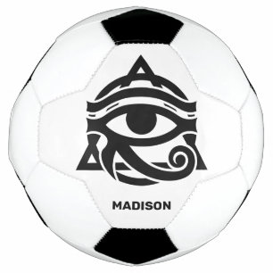 Balón De Fútbol Nombre personalizado y el ojo de color de Horus