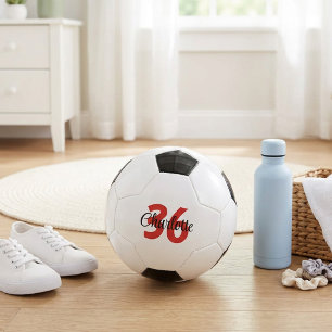 Balón De Fútbol Nombre personalizado y número de camiseta para niñ