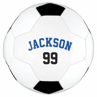 Balón De Fútbol Nombre y número personalizados Minimalista