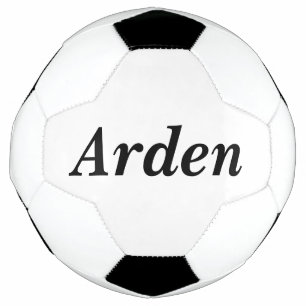 Balón De Fútbol Nombres minimalistas simples y personalizados