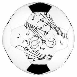 Balón De Fútbol Notas ingeniosas de diseño musical