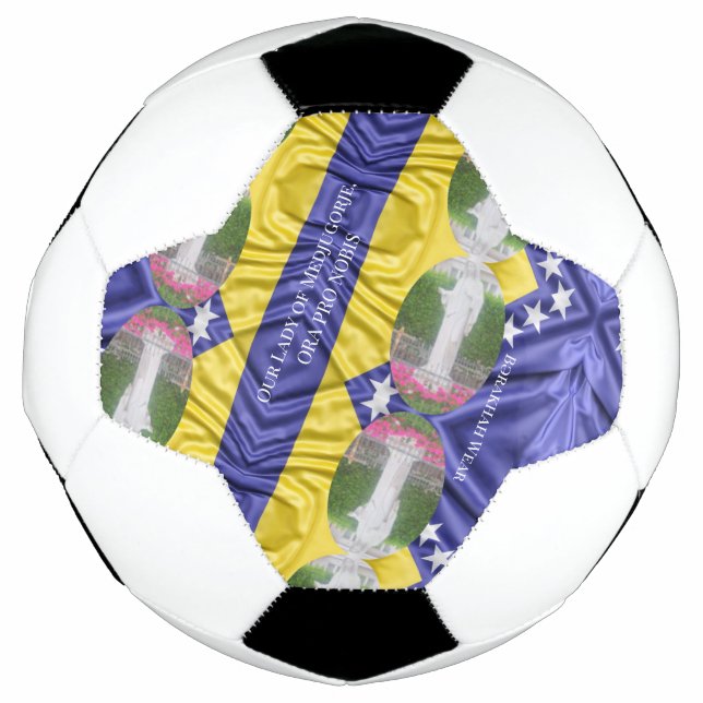 Balón De Fútbol Nuestra Señora de Medjugorja (Anverso)