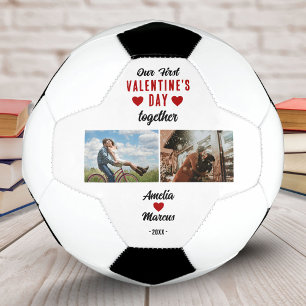 Balón De Fútbol Nuestro primer El día de San Valentín juntos 2 fot
