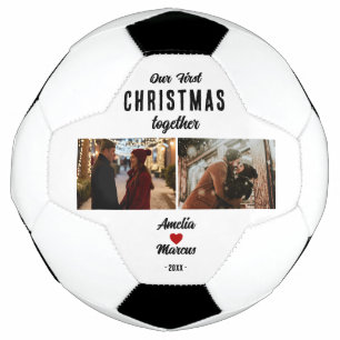 Balón De Fútbol Nuestro Primer Navidad Juntos 2 Fotos