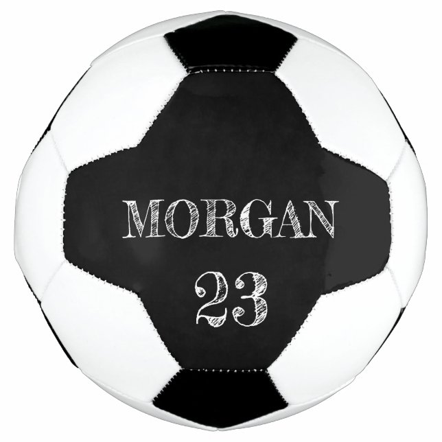 Balón De Fútbol Número de jugador de bolas de nombre personalizado (Anverso)