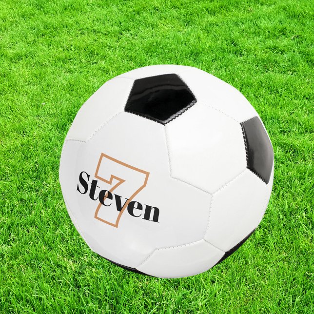 Balón De Fútbol Número de nombre de las iniciales del monograma bl (Subido por el creador)