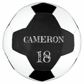 Balón De Fútbol Número de nombre del atleta simple personalizado