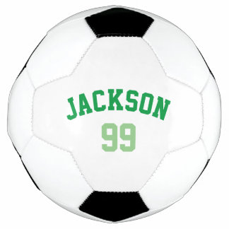 Balón De Fútbol Número de nombre personalizado Verde mínimo