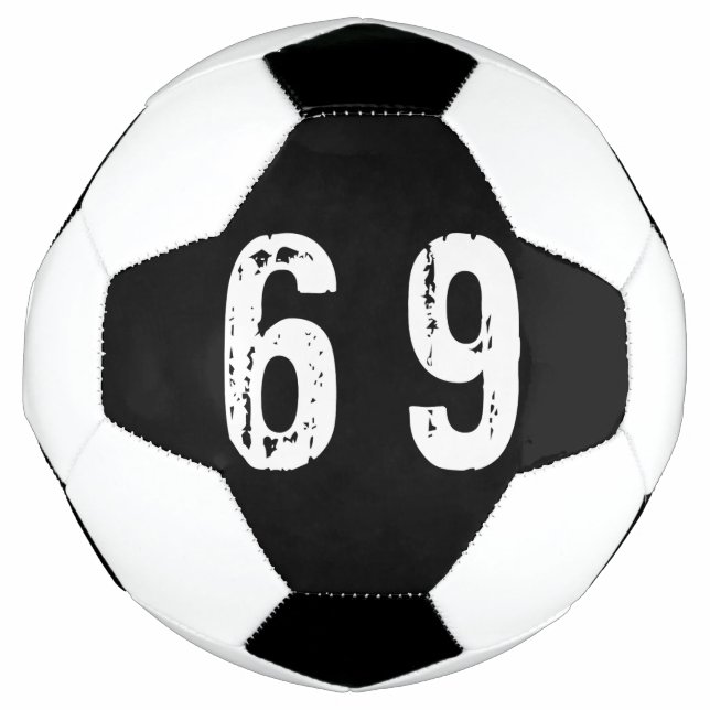 Balón De Fútbol Número deportivo 69 (Anverso)