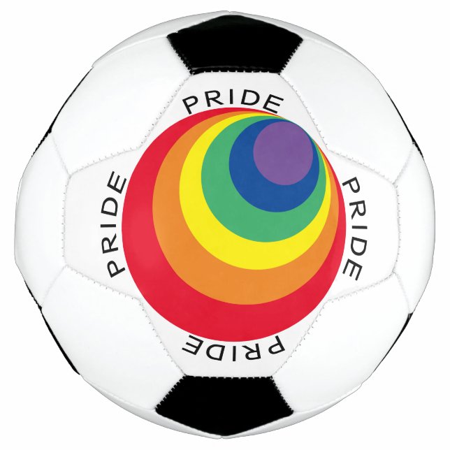Balón De Fútbol Orgullo arcoiris LGBTQ (Anverso)