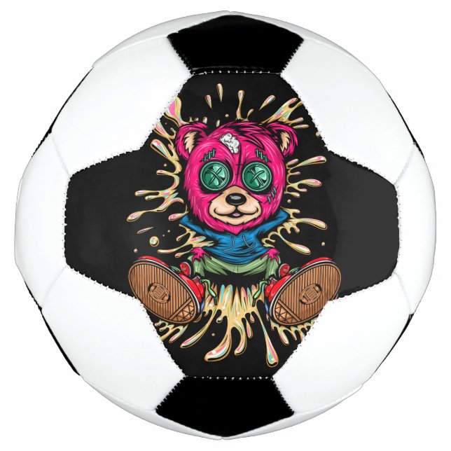 Balón De Fútbol Oso En La Miel (Anverso)