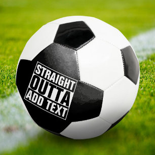 Balón De Fútbol OUTTA DIRECTA - agrega tu texto aquí/crea el propi