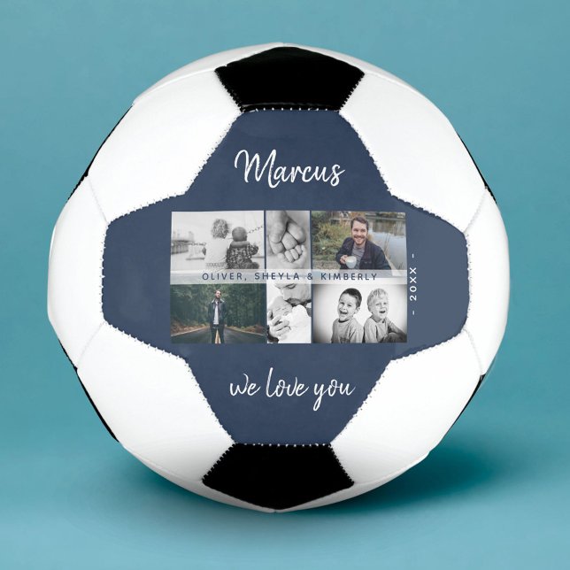 Balón De Fútbol Padre con hijos y Collage de fotos de papá de fami (Subido por el creador)