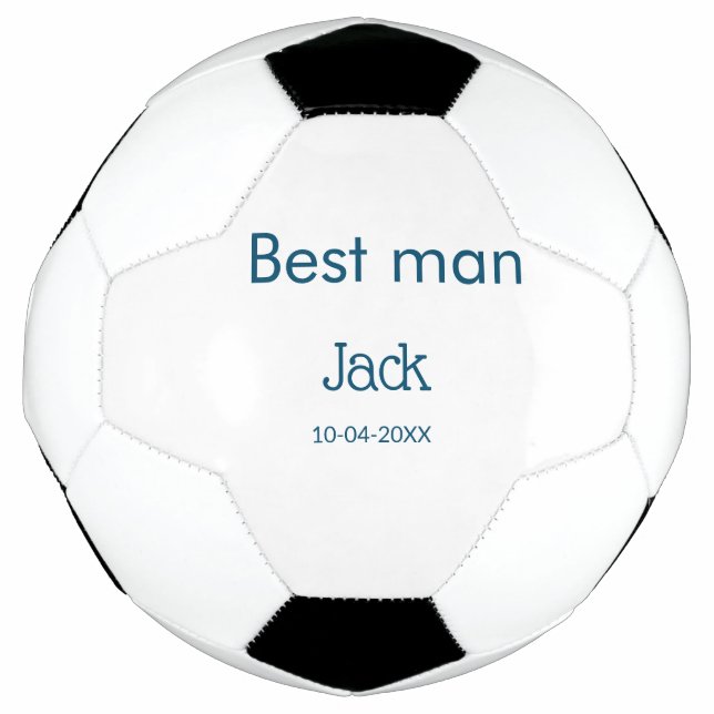 Balón De Fútbol padrino de boda añadir nombre texto despedida de s (Anverso)