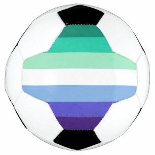 Balón De Fútbol Paleta de la bandera de hombres gays trans-inclusi