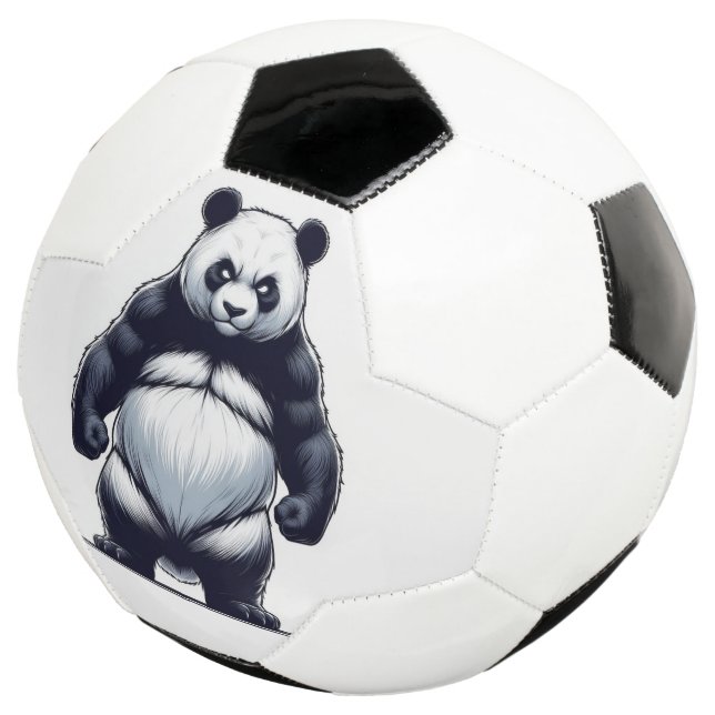 Balón De Fútbol Panda Enojado (Tres cuartos)