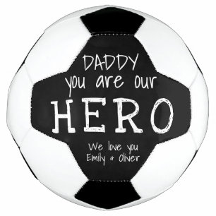 Balón De Fútbol Papá, eres nuestra tipografía heroica, el día del