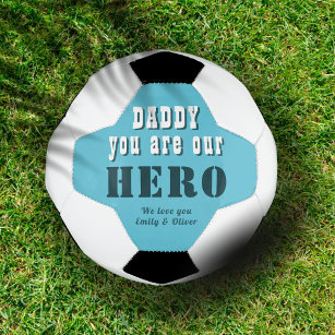 Balón De Fútbol Papá, eres nuestra tipografía heroica, el día del 