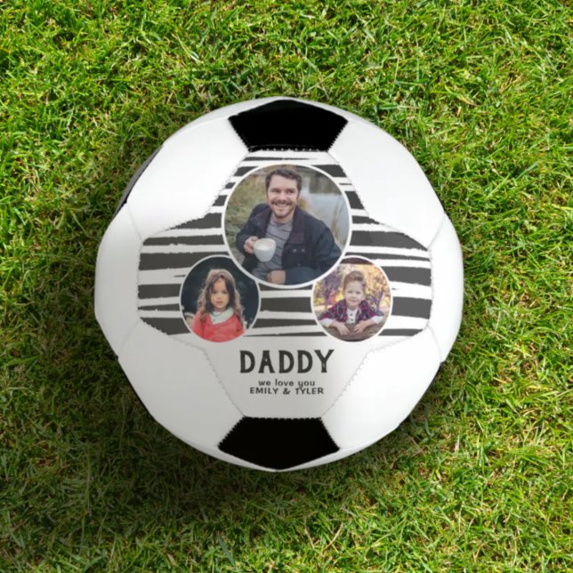 Balón De Fútbol Papá moderno te ama las bandas 3 fotos Día del pad (Subido por el creador)