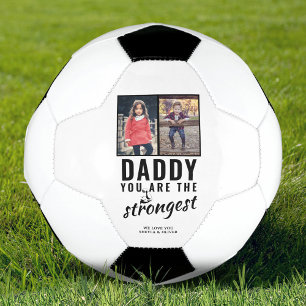 Balón De Fútbol Papi eres el Día del Padre más Fuerte 2 Foto