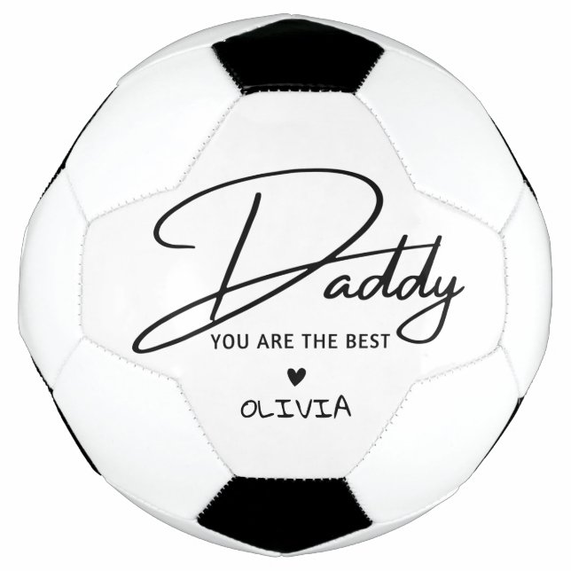 Balón De Fútbol Papi Personalizado Eres La Mejor Tipografía (Anverso)