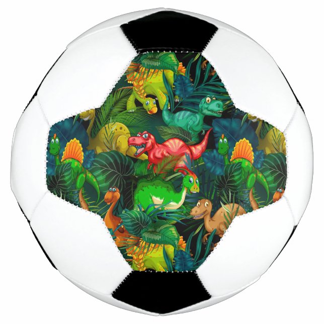 Balón De Fútbol Parque Dinosaur (Anverso)