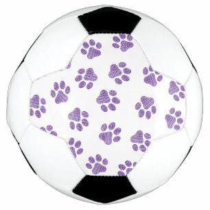 Balón De Fútbol Pasta de perro, garras de perro, garras moradas