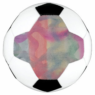 Balón De Fútbol Pastel Resumen Arte