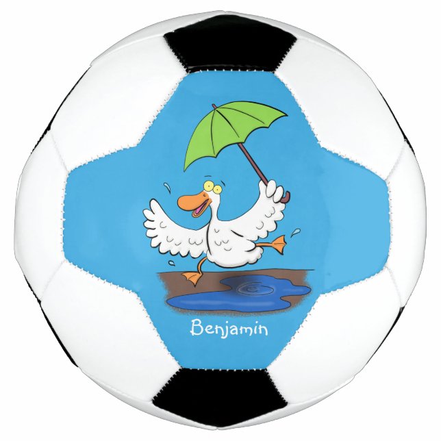 Balón De Fútbol Pato gracioso con personalizado bailarín de paragu (Anverso)