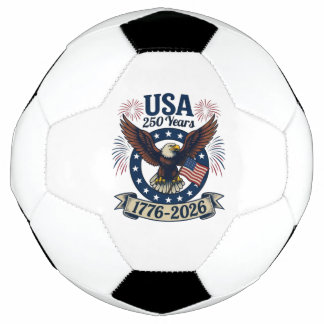 Balón De Fútbol Patriotic American Eagle 250 Years 1776-2026