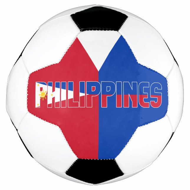Balón De Fútbol Patriótico Adorable de la Bandera de Filipinas (Anverso)