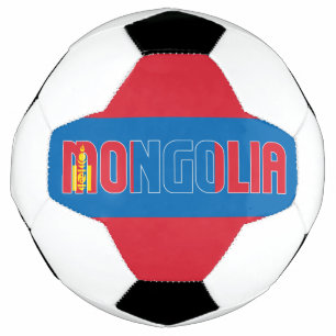 Balón De Fútbol Patriótico adorable de la bandera de Mongolia