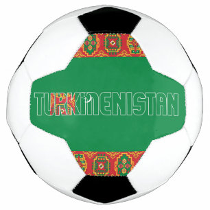 Balón De Fútbol Patriótico adorable de la bandera de Turkmenistán